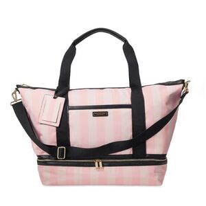 Victoria's Secret Heritage Stripe Weekender Bag NWT